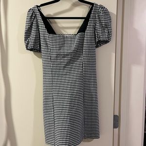 Zara Checker Print Mini Dress